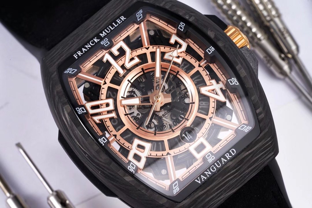 FRANCK VANGUARD RACING 44MM CARBON SKELETON DIAL