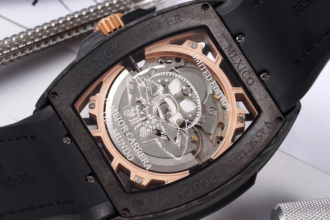FRANCK VANGUARD RACING 44MM CARBON SKELETON DIAL