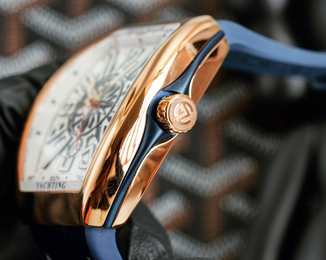 FRANCK VANGUARD YACHTING 45MM ROSE GOLD WHITE DIAL