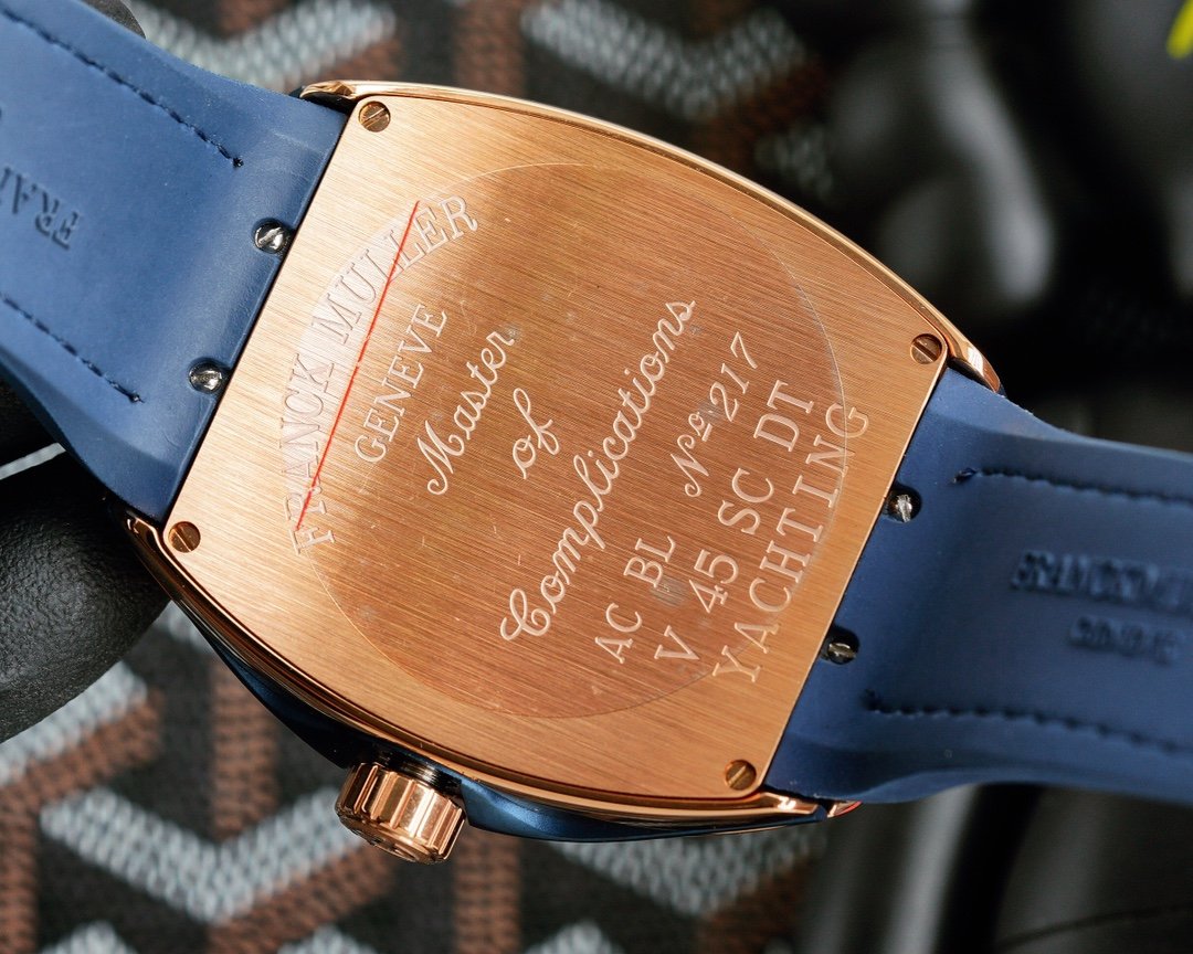 FRANCK VANGUARD YACHTING 45MM ROSE GOLD WHITE DIAL