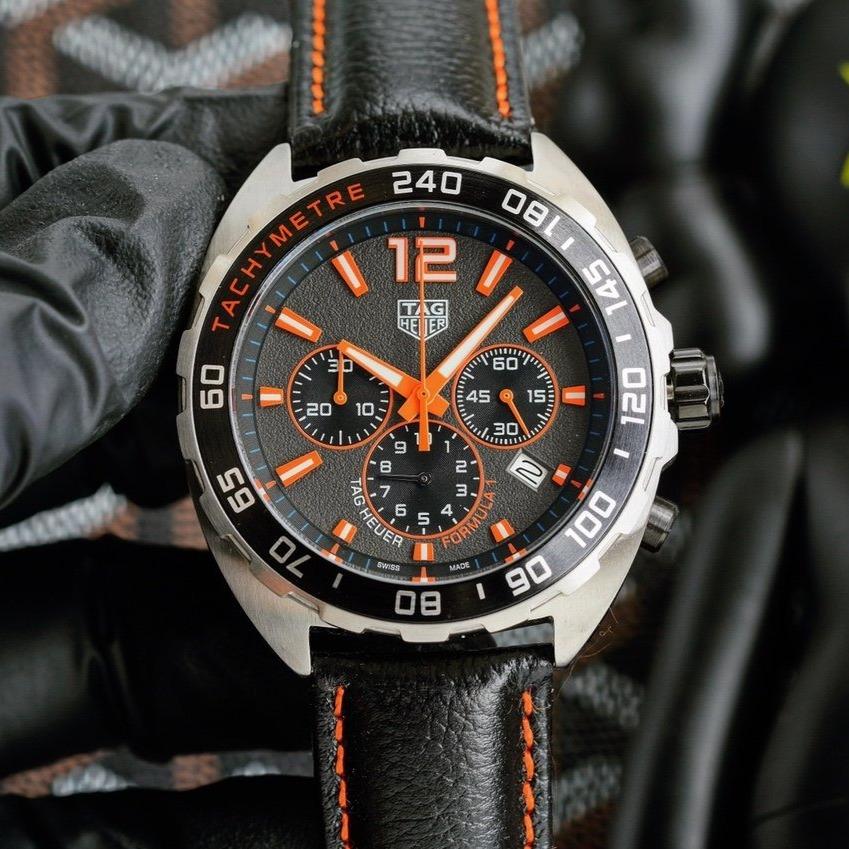 FORMULA 1 QUARTZ CHRONOGRAPH 41MM STEEL CASE LEATHER