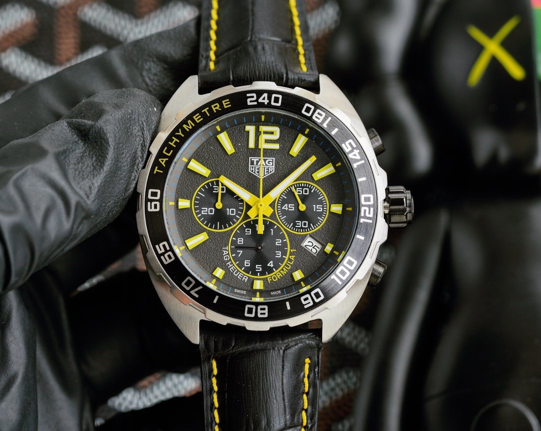 FORMULA 1 QUARTZ CHRONOGRAPH 41MM STEEL CASE LEATHER