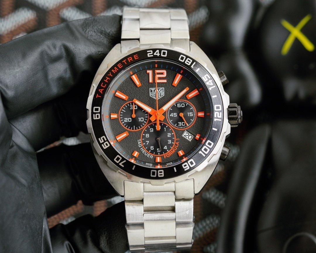 FORMULA 1 QUARTZ 41MM STEEL CASE BLACK DIAL