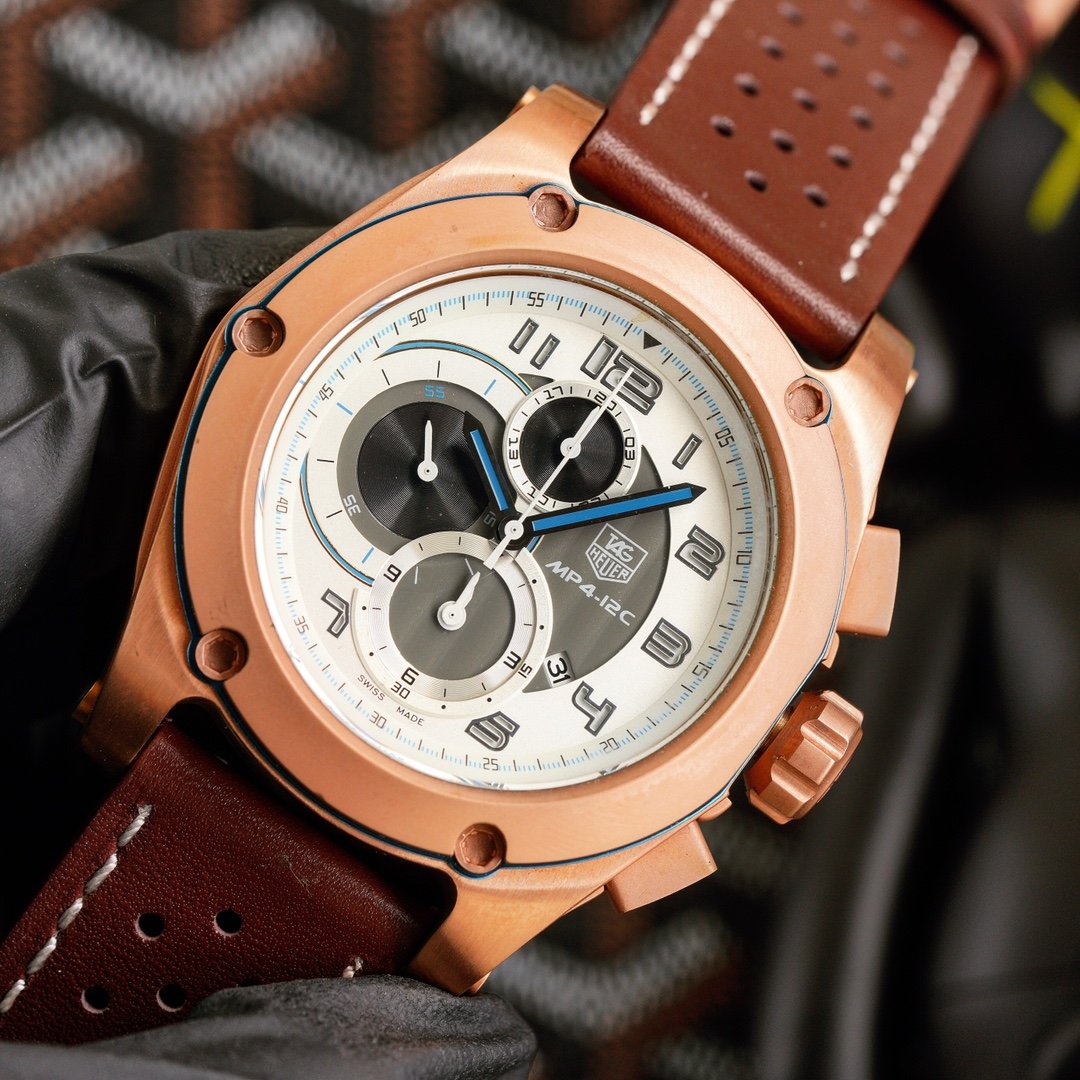 TAG HEUER MP4-12C CHRONOGRAPH QUARTZ ROSE GOLD WHITE DIAL
