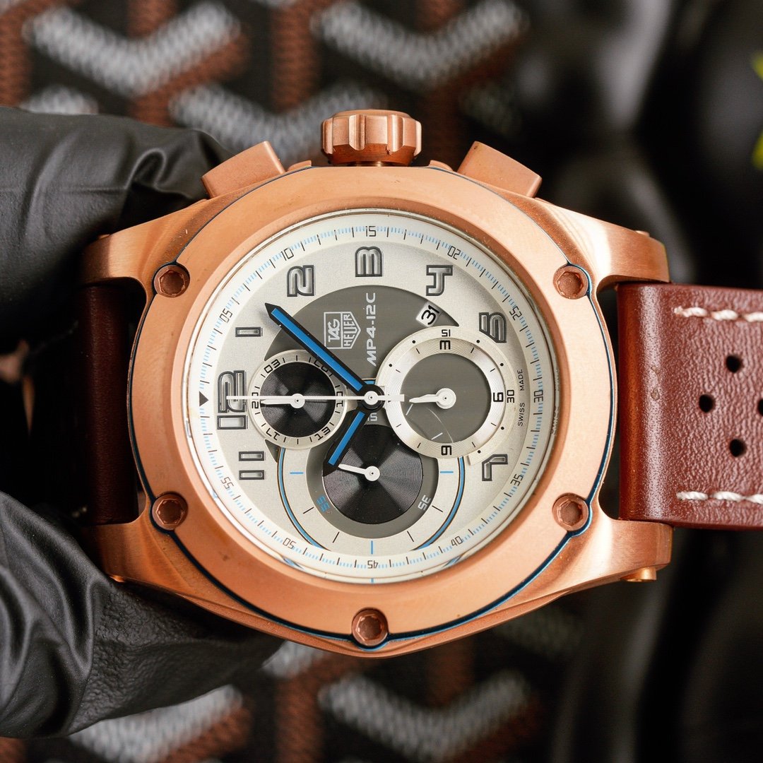 TAG HEUER MP4-12C CHRONOGRAPH QUARTZ ROSE GOLD WHITE DIAL