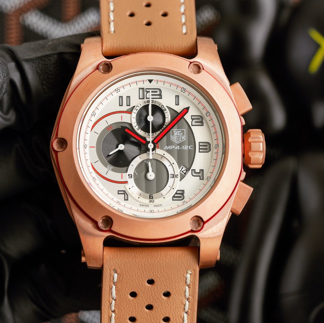 TAG HEUER MP4-12C CHRONOGRAPH QUARTZ ROSE GOLD WHITE DIAL