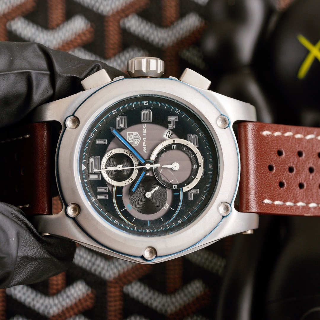 TAG HEUER MP4-12C CHRONOGRAPH QUARTZ STEEL CASE LEATHER