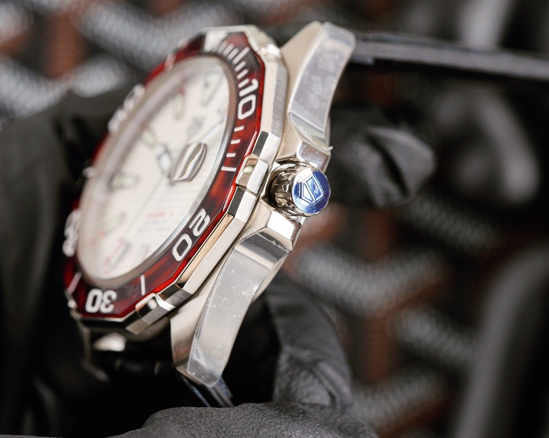 AQUARACER CALIBRE 5 CERAMIC BEZEL LEATHER