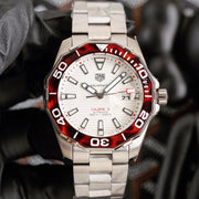 AQUARACER CALIBRE 5 CERAMIC BEZEL STEEL BRACELET
