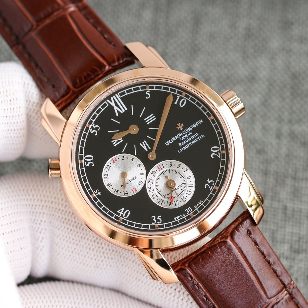 VACHERON DUAL TIME REGULATEUR CHRONOMETER ROSE GOLD