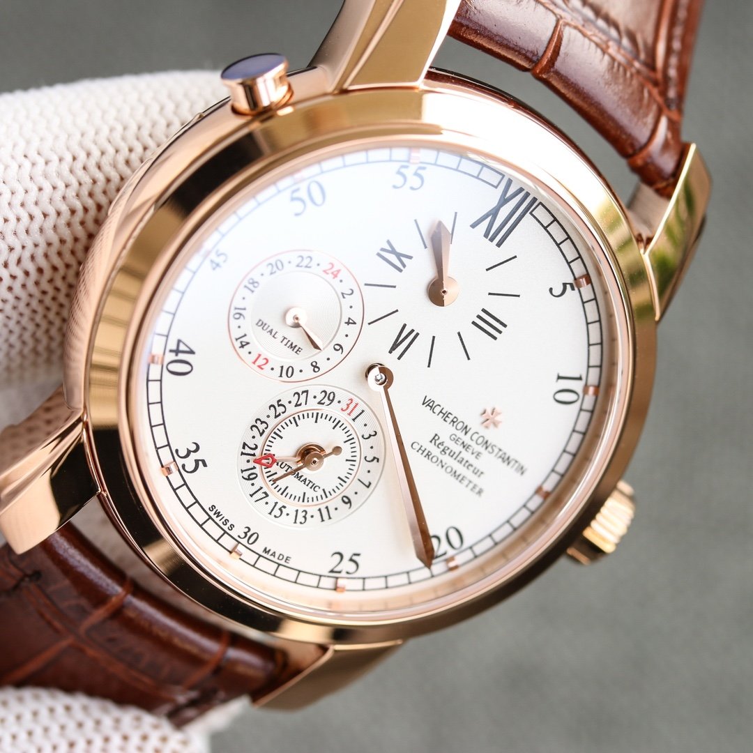 VACHERON DUAL TIME REGULATEUR CHRONOMETER ROSE GOLD