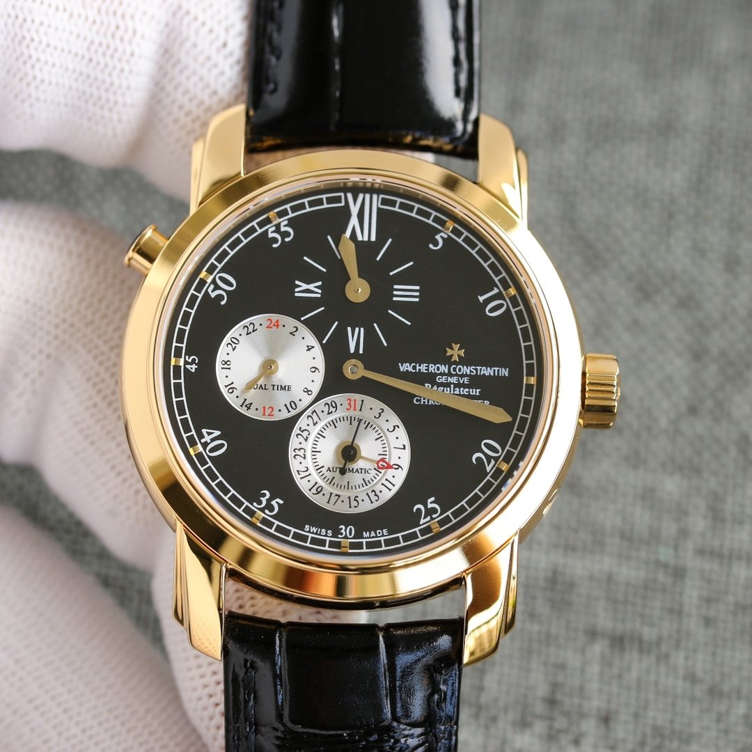 VACHERON DUAL TIME REGULATEUR CHRONOMETER GOLD