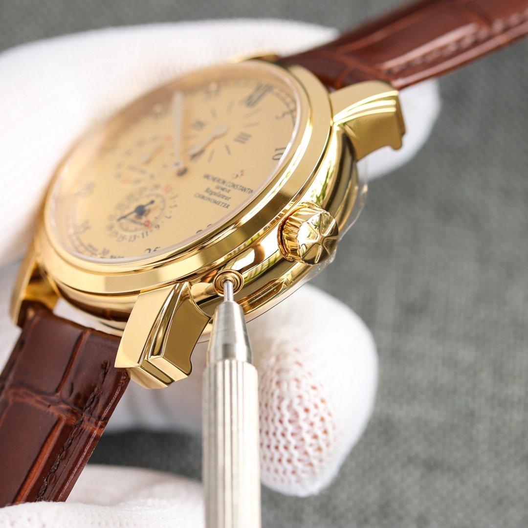 VACHERON DUAL TIME REGULATEUR CHRONOMETER GOLD