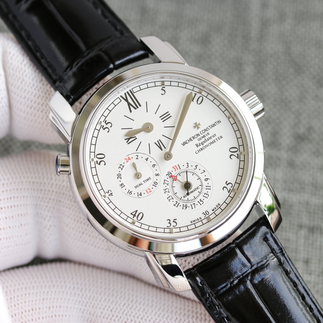 VACHERON DUAL TIME REGULATEUR CHRONOMETER WHITE GOLD