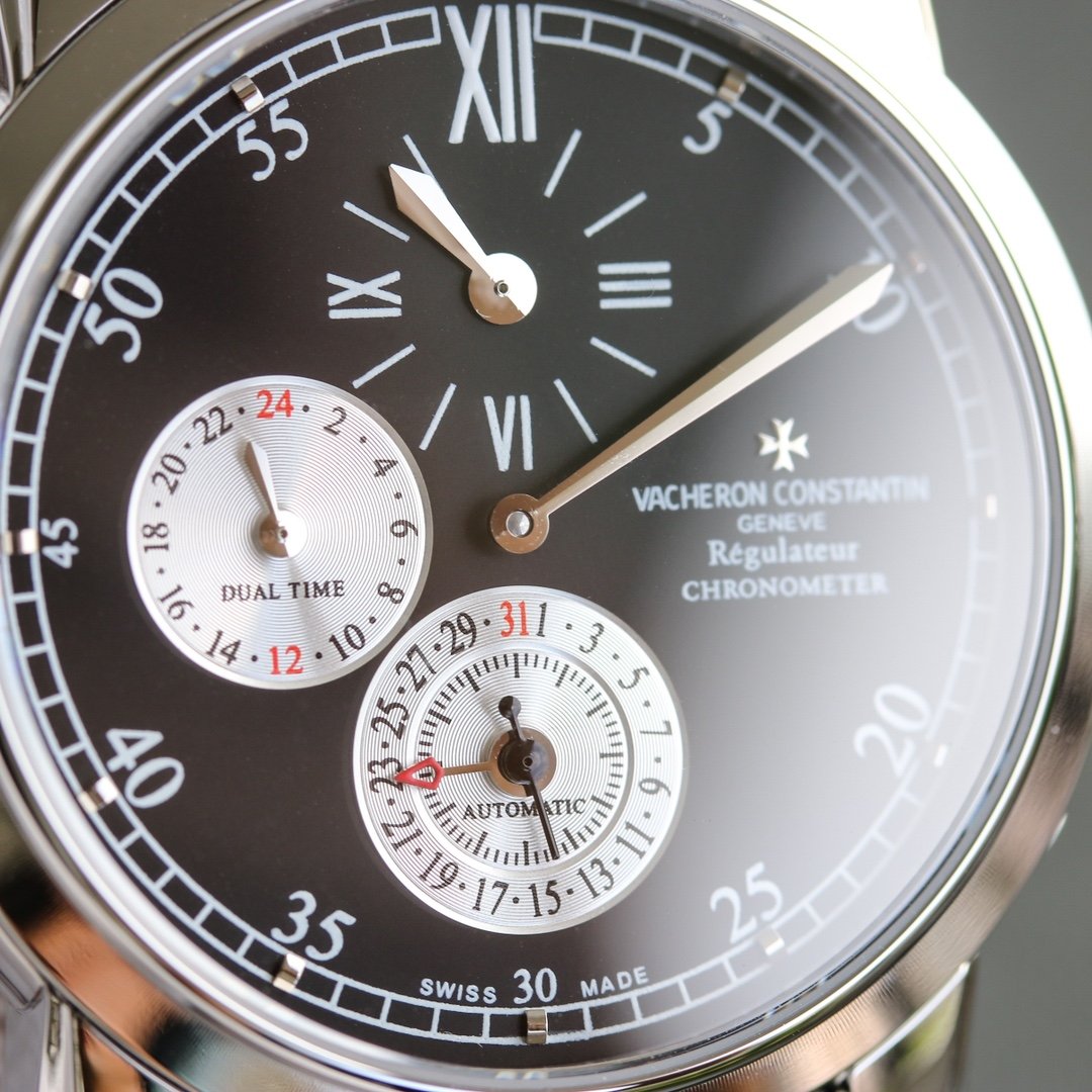 VACHERON DUAL TIME REGULATEUR CHRONOMETER WHITE GOLD