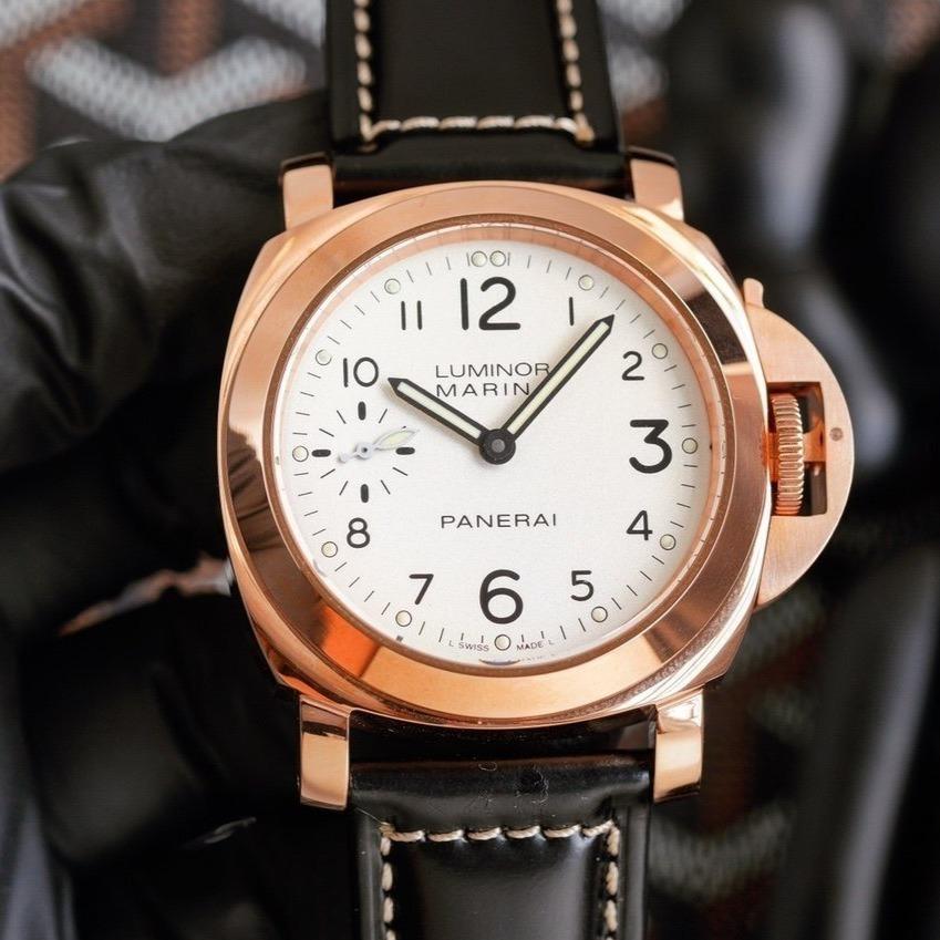 LUMINOR MARINA 44MM ROSE GOLD WHITE DIAL
