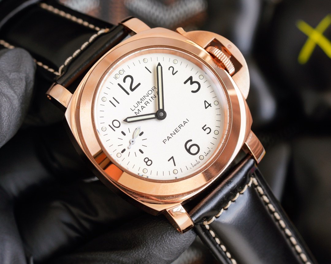LUMINOR MARINA 44MM ROSE GOLD WHITE DIAL