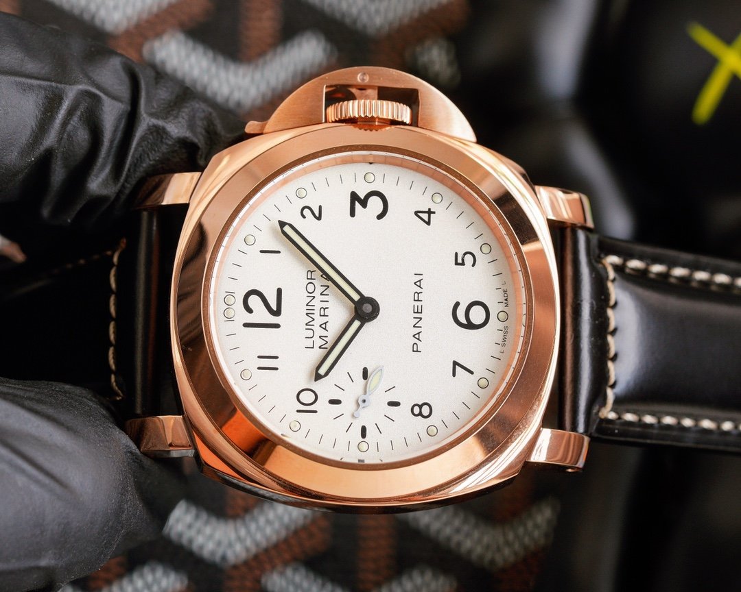 LUMINOR MARINA 44MM ROSE GOLD WHITE DIAL