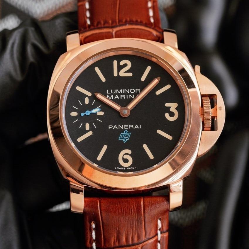LUMINOR MARINA 44MM ROSE GOLD BLACK DIAL