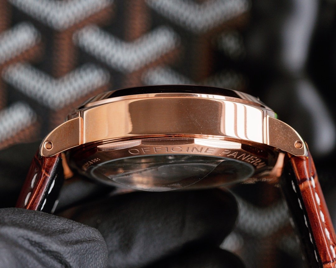 LUMINOR MARINA 44MM ROSE GOLD BLACK DIAL