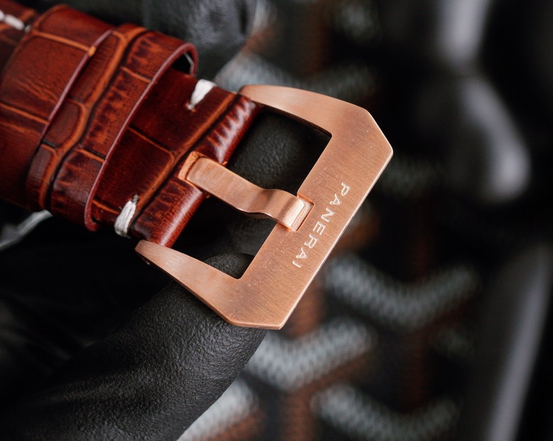 LUMINOR MARINA 44MM ROSE GOLD BLACK DIAL