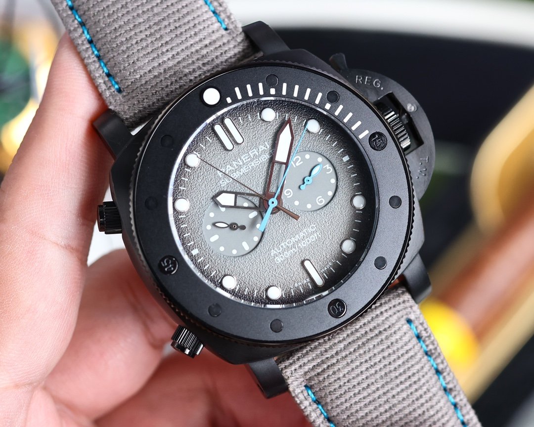 LUMINOR SUBMERSIBLE 47MM BLACK CASE TEXTILE