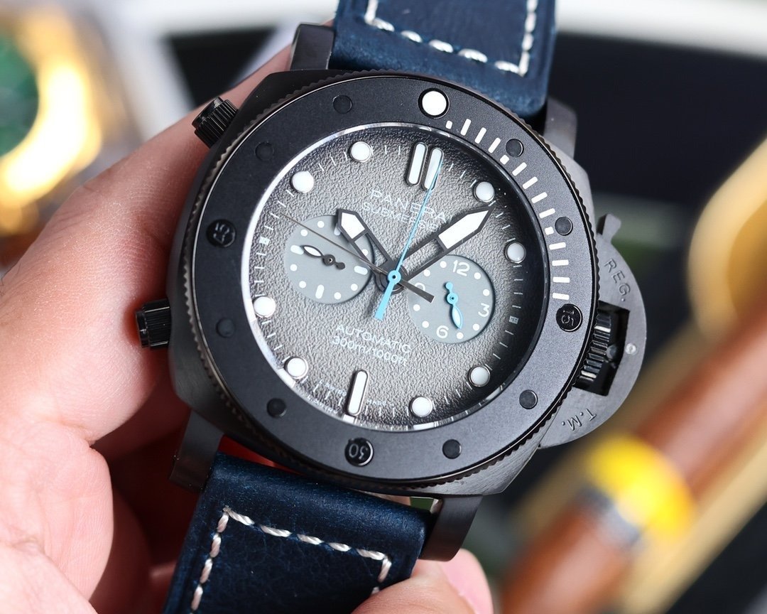 LUMINOR SUBMERSIBLE 47MM BLACK CASE TEXTILE