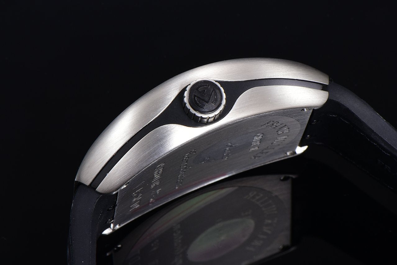 FRANCK VANGUARD 45MM STEEL CASE BLACK DIAL