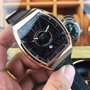 FRANCK VANGUARD 45MM ROSE GOLD CASE BLACK DIAL