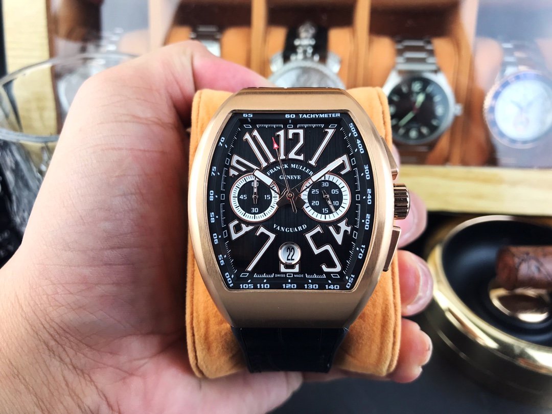 FRANCK VANGUARD 45MM ROSE GOLD CHRONO