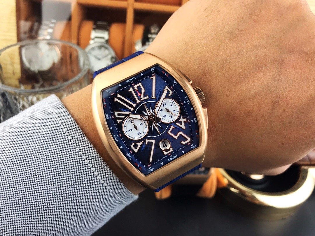 FRANCK VANGUARD 45MM ROSE GOLD CHRONO