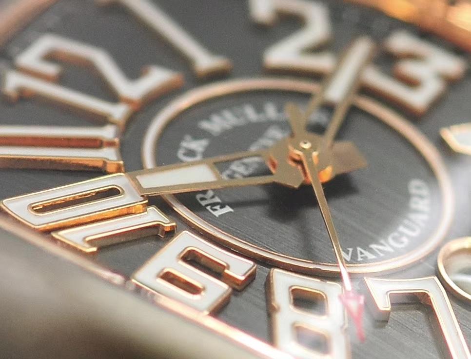 FRANCK VANGUARD 45MM STEEL CASE GOLD GREY DIAL LIMITED EDITION