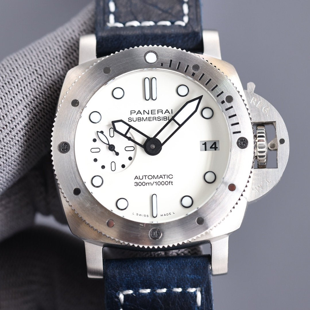 LUMINOR DUE 42MM STEEL CASE WHITE DIAL
