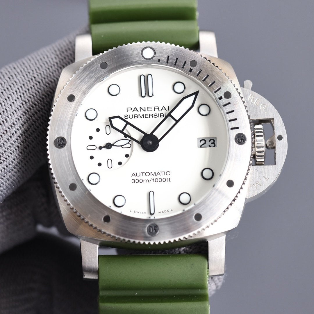 LUMINOR DUE 42MM STEEL CASE WHITE DIAL