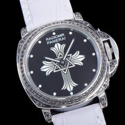 LUMINOR RADIOMIR 44 HAND ENGRAVED WHITE LEATHER