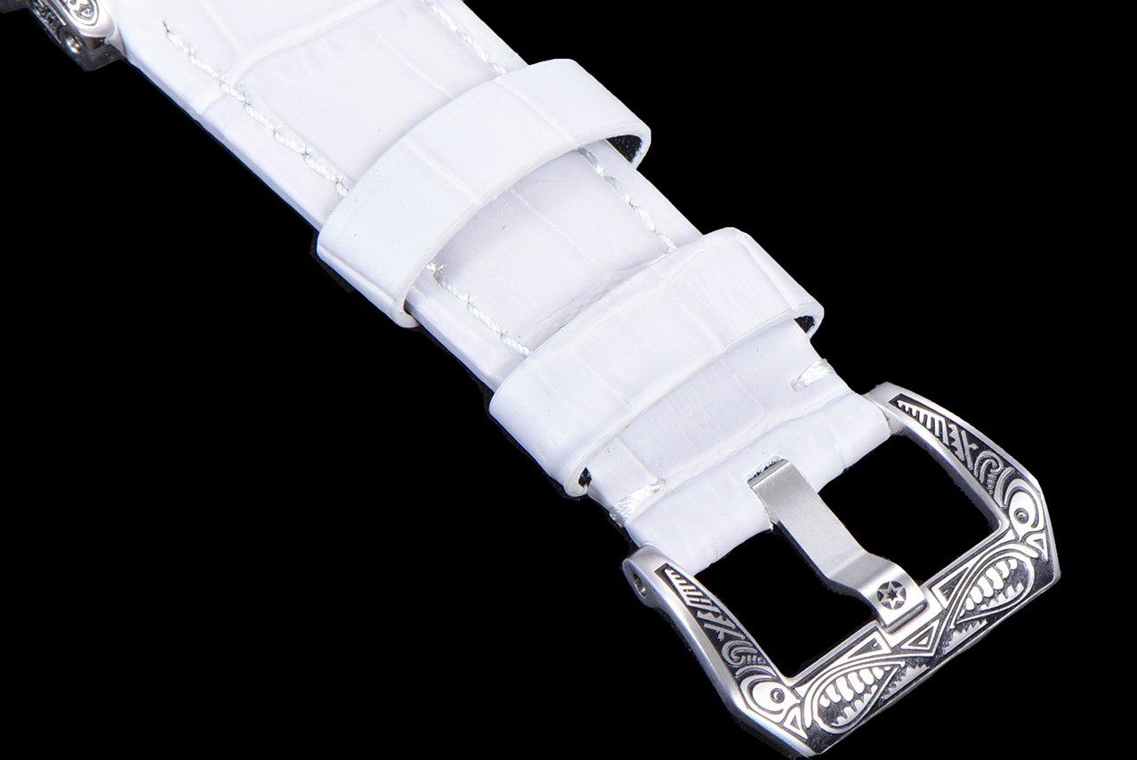 LUMINOR RADIOMIR 44 HAND ENGRAVED WHITE LEATHER