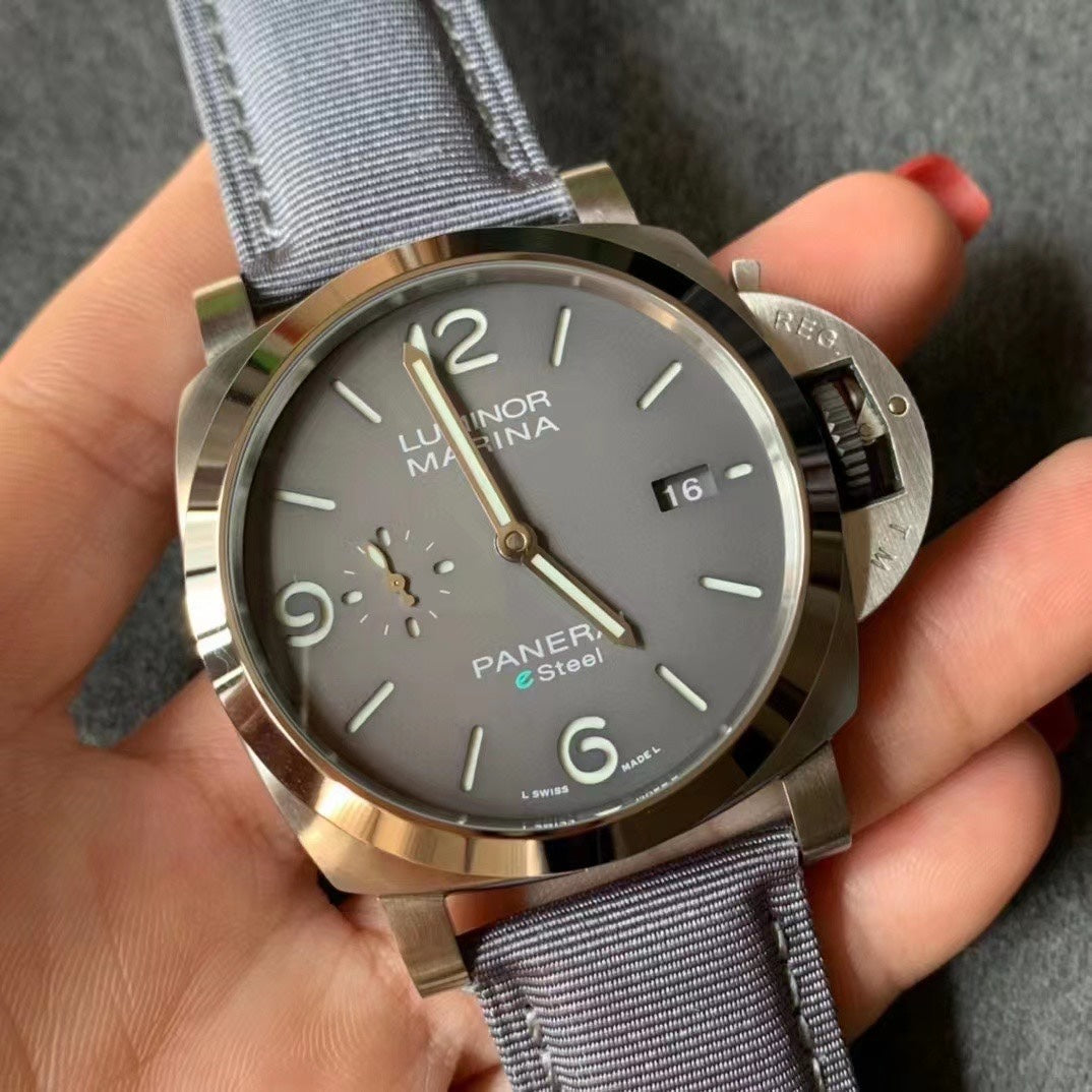 LUMINOR MARINA 44MM STEEL CASE GREY DIAL