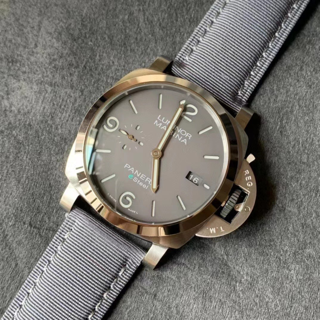 LUMINOR MARINA 44MM STEEL CASE GREY DIAL