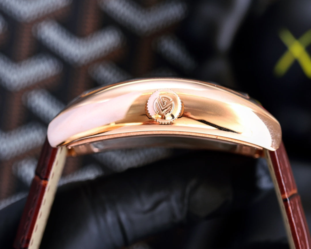 VANGUARD PINK GOLD  CASE SKELETON DIAL