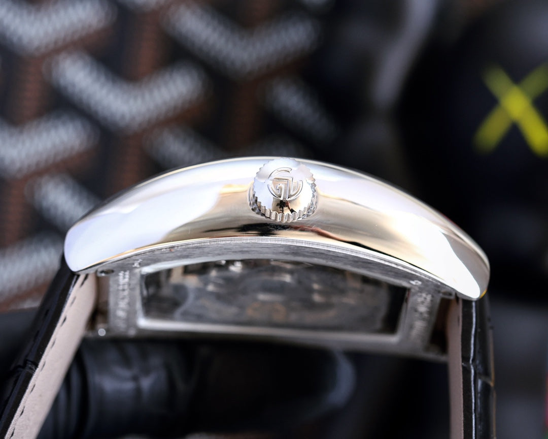 VANGUARD STEEL CASE SKELETON DIAL