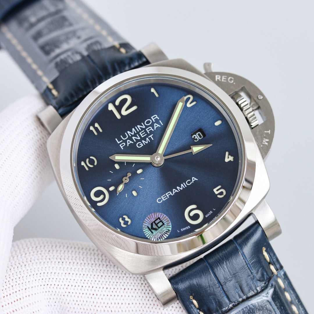 LUMINOR GMT 44MM 1950 3 CERAMICA BLUE DIAL
