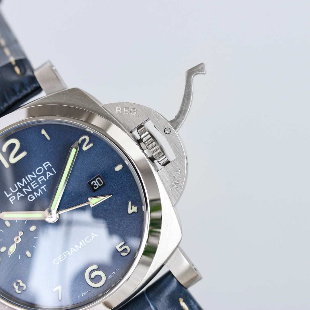 LUMINOR GMT 44MM 1950 3 CERAMICA BLUE DIAL