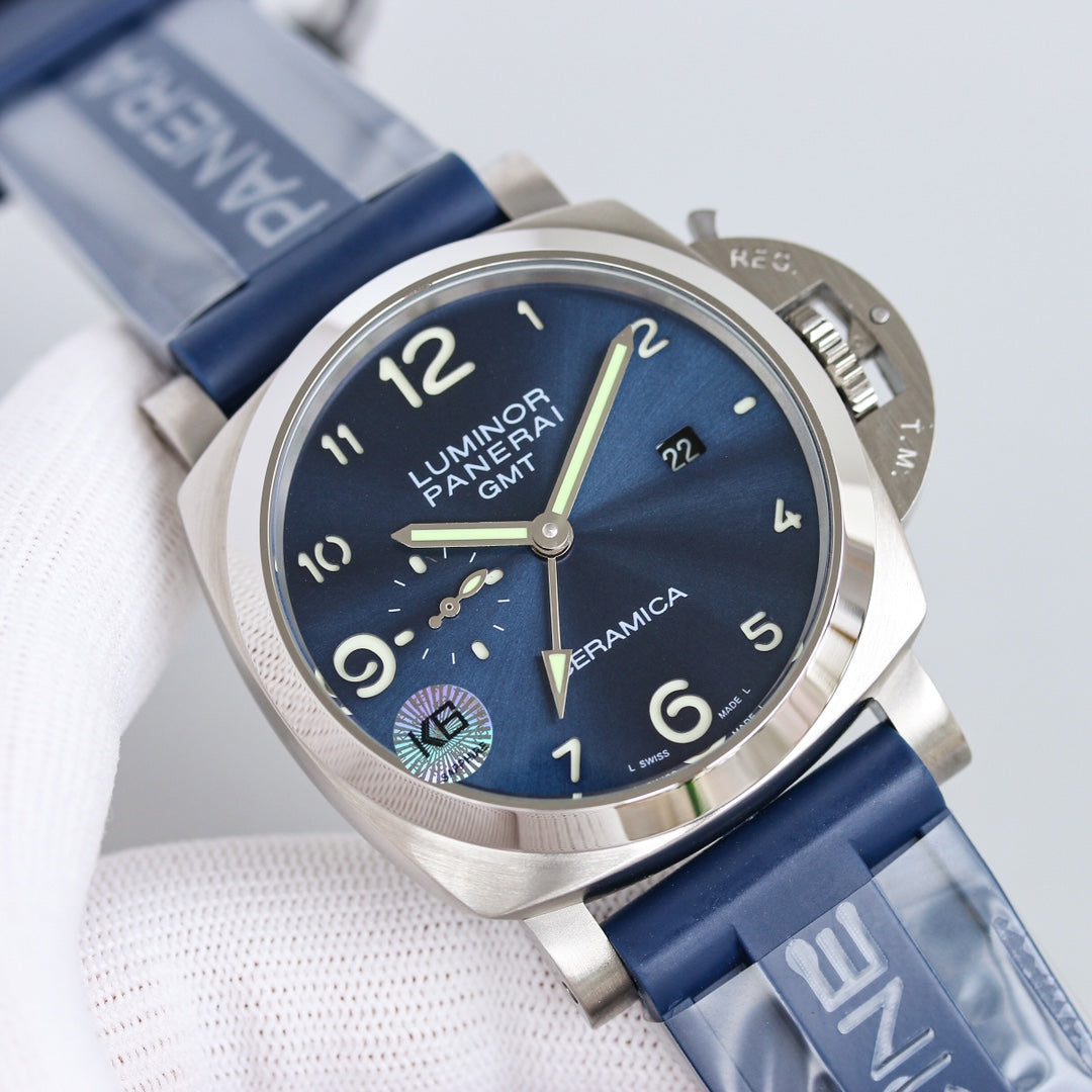 LUMINOR GMT 44MM 1950 3 CERAMICA BLUE DIAL