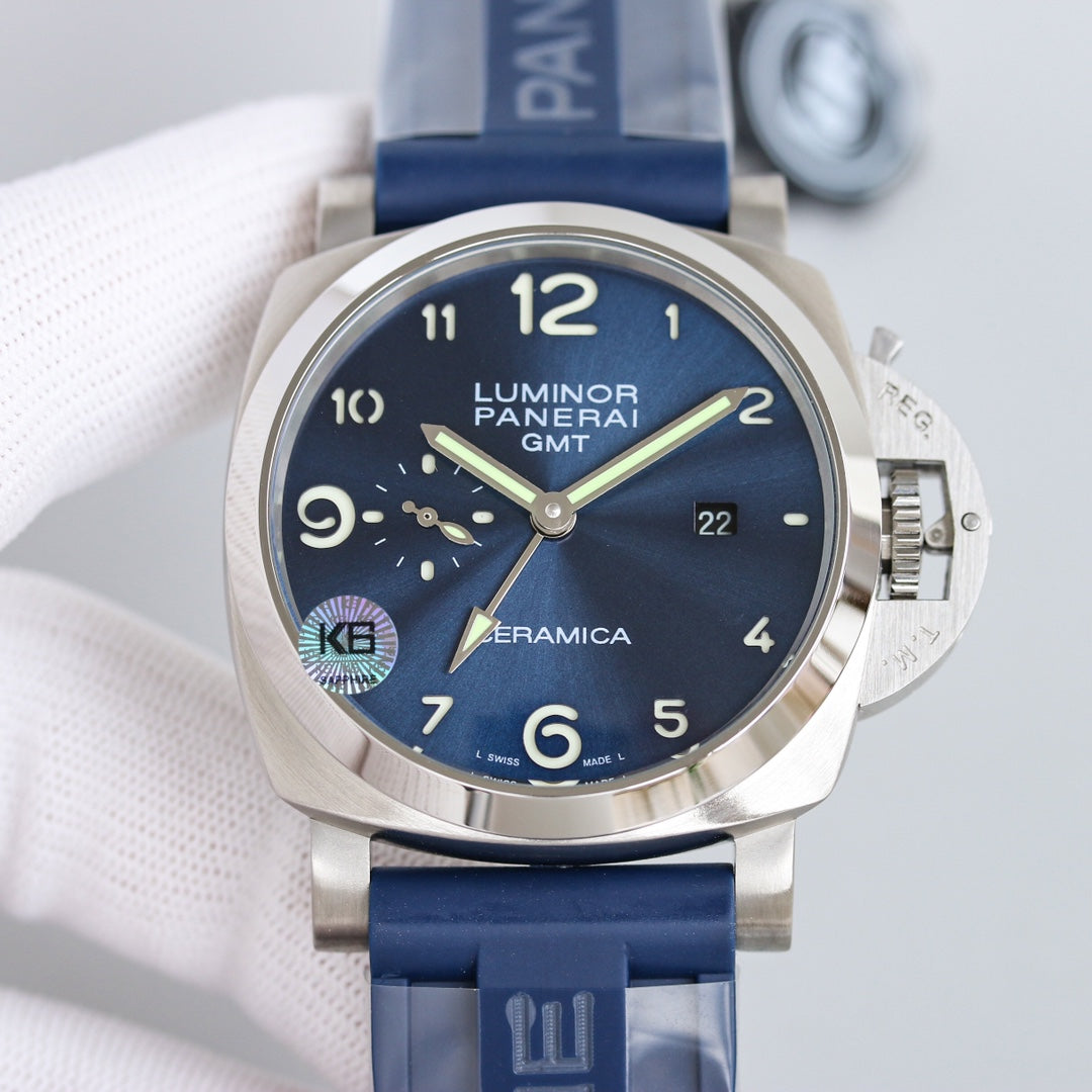 LUMINOR GMT 44MM 1950 3 CERAMICA BLUE DIAL