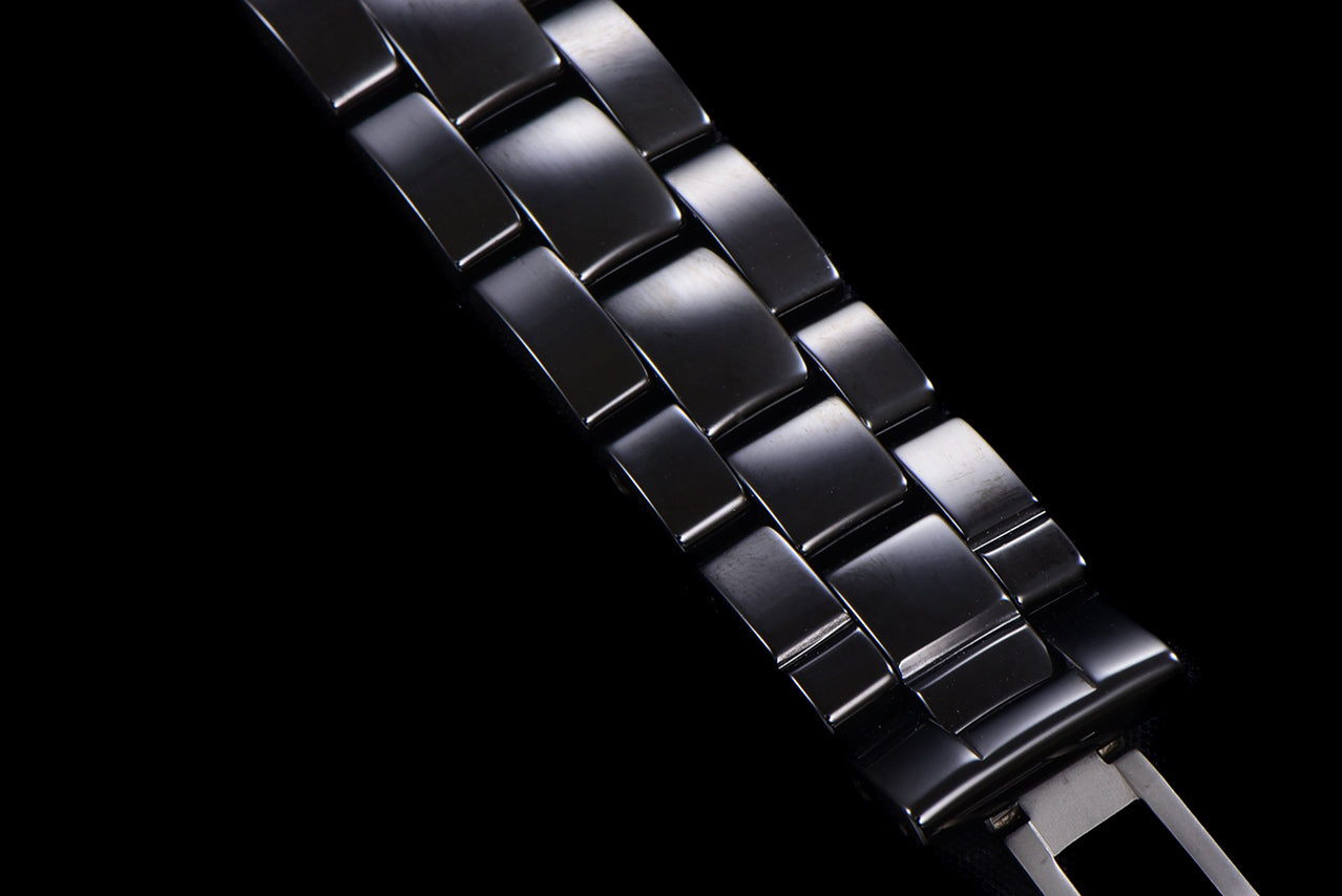 J12 38MM BLACK CERAMIC DIAMOND NUMERALS