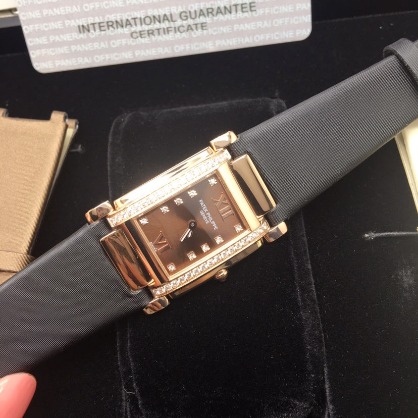 PATEK Twenty-Four 25mm Pink Gold Brown Dial