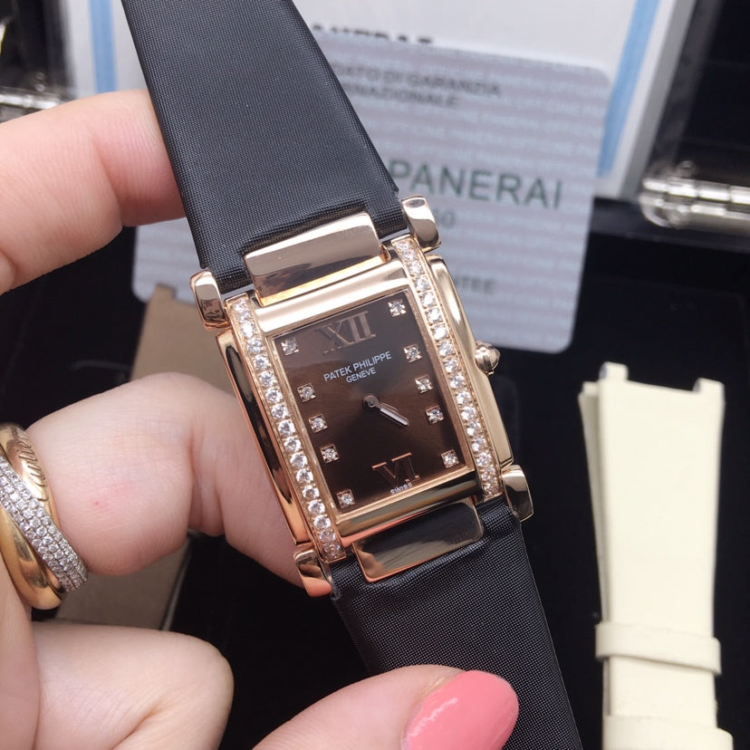 PATEK Twenty-Four 25mm Pink Gold Brown Dial