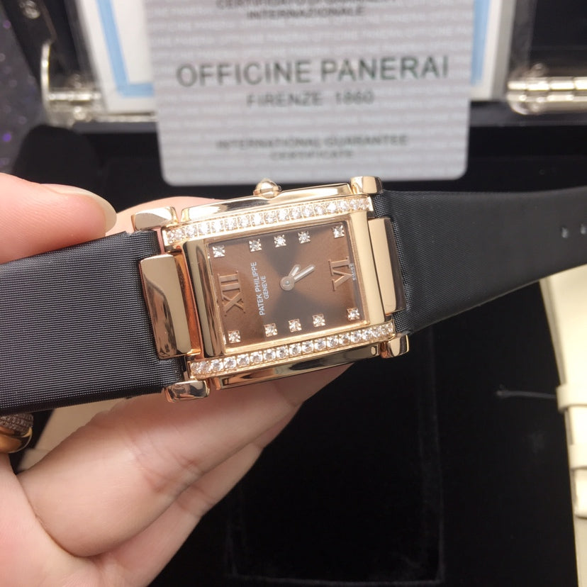 PATEK Twenty-Four 25mm Pink Gold Brown Dial