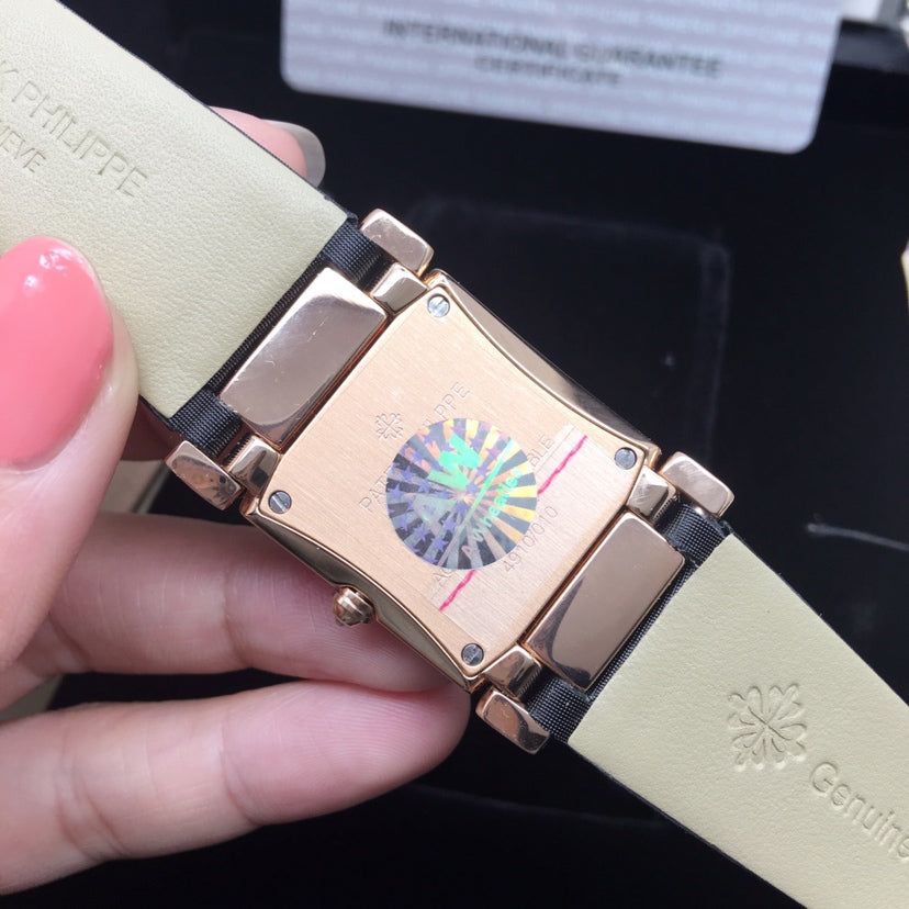 PATEK Twenty-Four 25mm Pink Gold Brown Dial