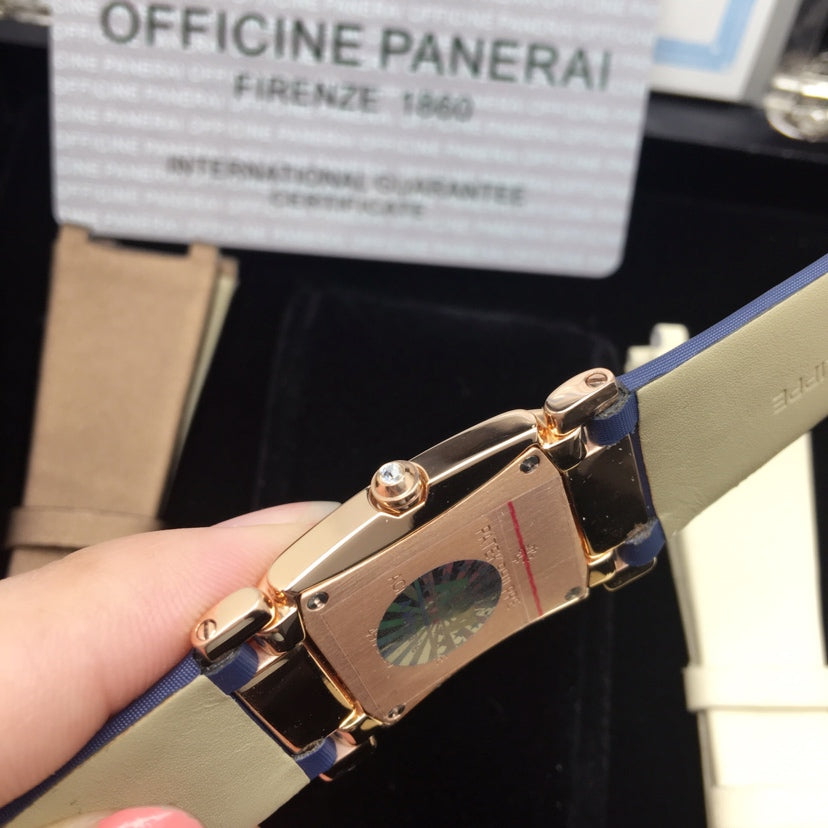 PATEK Twenty-Four 25mm Pink Gold Blue Strap